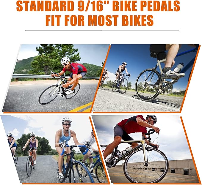 SAVADECK Mountain Bike Pedals, Dual Function Platform and SPD Pedals, Clipless Aluminum 9/16" Pedals with Cleats for Road Bike MTB Bike