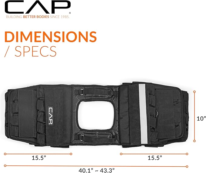 CAP Barbell Adjustable Weighted Vest | Various Sizes