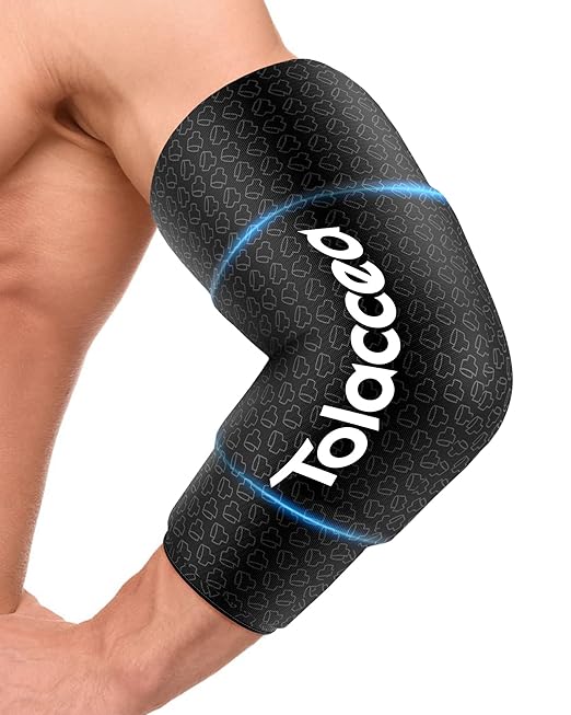 Elbow Ice Pack with Dual-Coldfocus Gel for Long-Lasting & Strong Cooling Support, Reusable Gel Cold Packs Brace for Tennis Elbow, Tendinitis Pain Relief(S)