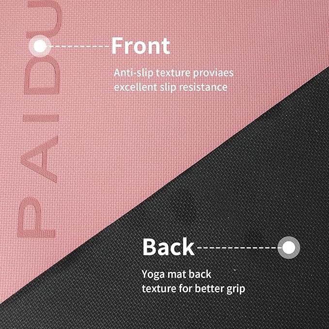 Yoga Mat Non Slip Anti-tear,extra thick-2/5 inch(10MM)High Resiliency Professional POE Yoga Mats for Women Men Kids,72"x24"inch,Workout, Yoga, Pilates and Floor Exercise, with Carrier Strap