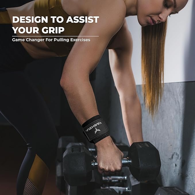 Weight Lifting Hooks, Padded Weight Lifting Straps Wrist Straps for Men and Women, Premium Deadlift Straps for Weightlifting and Powerlifting, Weight Lifting Gloves for Pull Ups