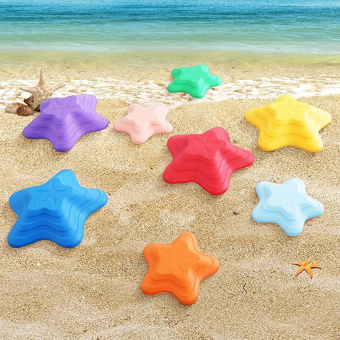 Gentle Monster Stepping Stones for Kids, Set of 8 PCS for Balance with Non-Slip Bottom - Exercise Coordination and Stability