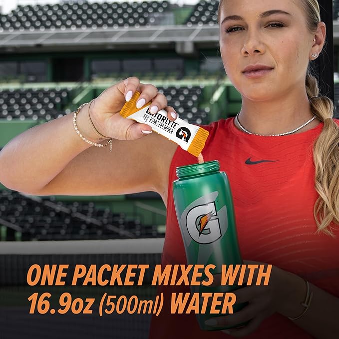 Gatorlyte Rapid Rehydration Electrolyte Beverage, Variety Pack, Lower Sugar, Specialized Blend of 5 Electrolytes, No Artificial Sweeteners or Flavors, 18 pack, 1 pack mixes with 16.9oz (500ml) water