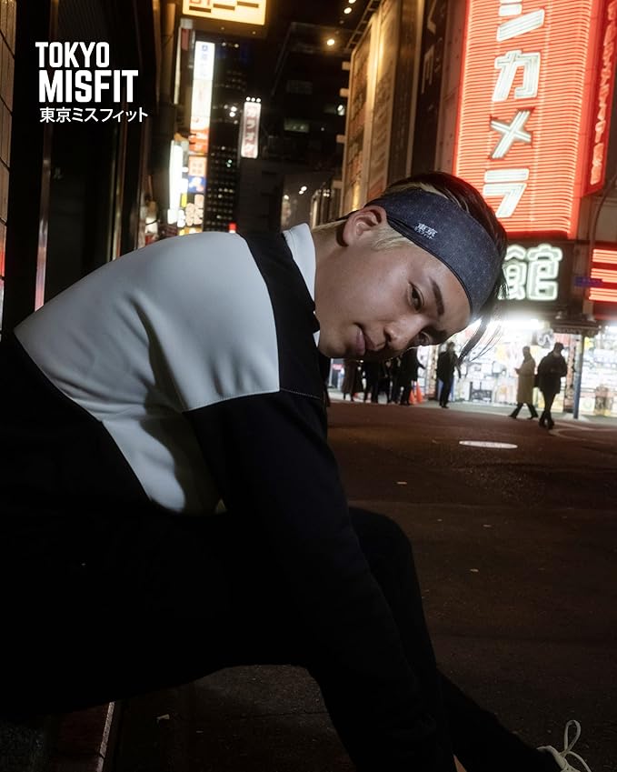Tokyo Misfit - Japanese Headbands for Men & Women, Sweat Band, Workout, Yoga, Fashion, Running, Sports, Basketball, Bandana