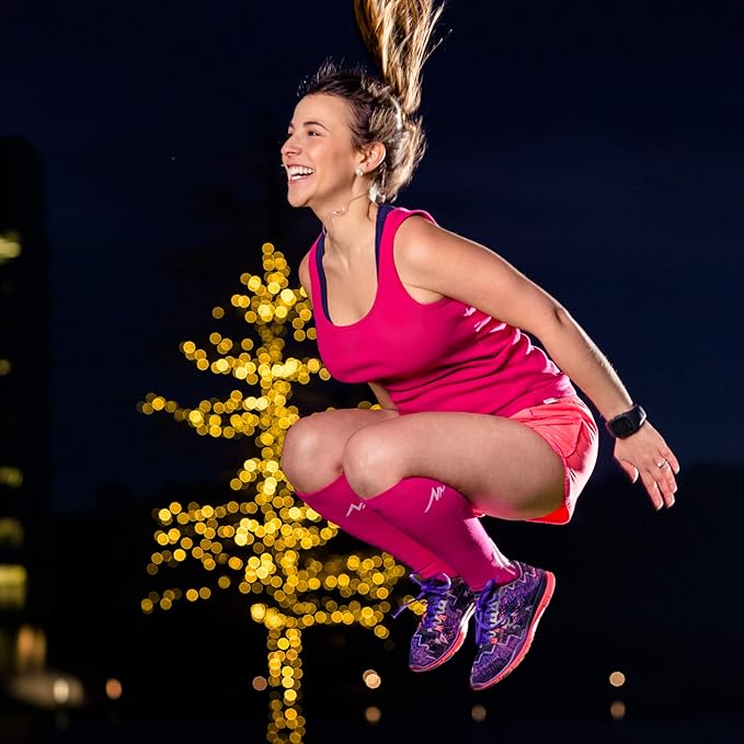 NEWZILL Medical Compression Socks for Women & Men Circulation 20-30 mmHg, Best Support for Running Athletic Cycling Nursing Travel Work and Fitness