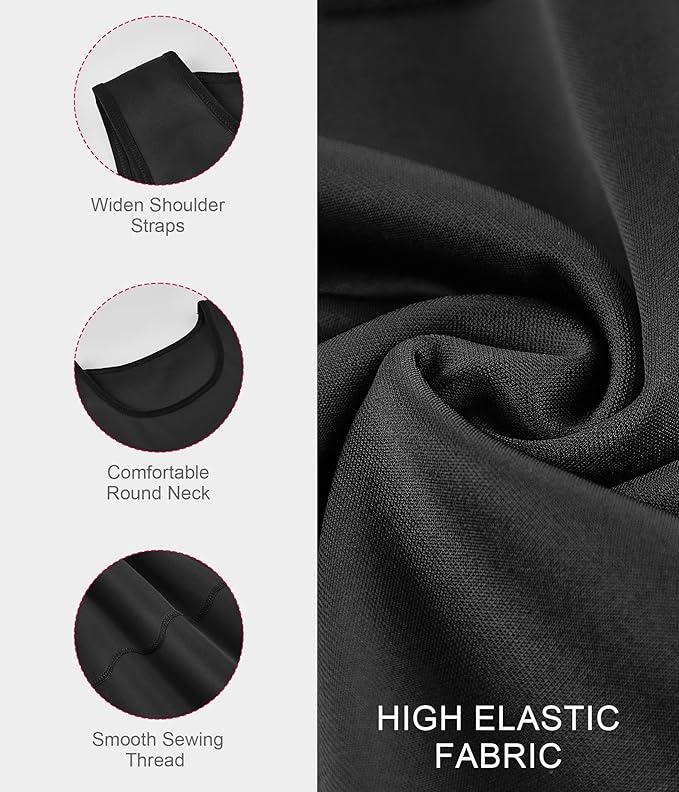 Gotoly Men Compression Shirt Shapewear Slimming Body Shaper Vest Undershirt Tummy Control Tank Top