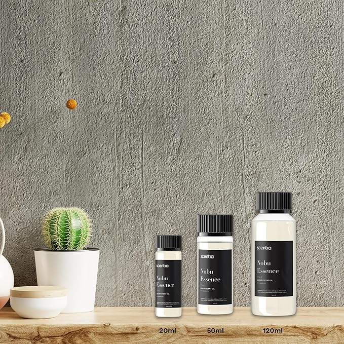 Scentia Hotel Diffuser Oil Inspired by The Nobu Hotel - 120 mL 4.06 fl oz - Essential Oil Blend Jasmine, Lilly, Sandalwood & Fresh Citrus for Aromatherapy Diffusers - Nobu Essence