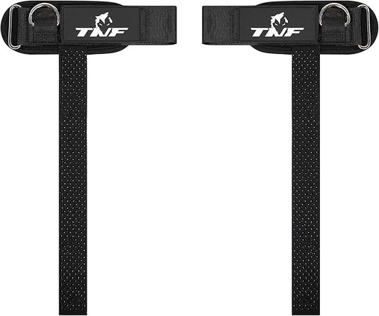 Ekkovision Weight Lifting Straps With Cuffed D Ring, Wrist Support for Men, Heavy Duty Thick Comfortable Lifting Straps, Secure Fit, Enhanced Grip, Straps for Weightlifting & Gym Training, Black