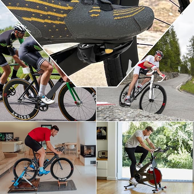 BUCKLOS SPD-SL Pedals PD-R8000 Road Bike Pedals - Bicycle Clipless Titanium Sealed Bearing Nylon/Aluminium Ultegra Clip Pedals Compitable with Shimano SPD-SL Cleats for Indoor Cycling (9/16")