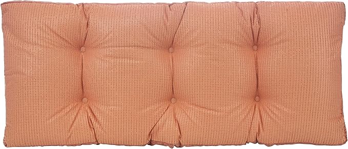 Klear Vu Corner Nook or Piano Seat Omega Non-Slip Tufted Bench Cushion for Indoor Furniture, Entryway Storage, Bay Window, 33 Inches, 20 Clay