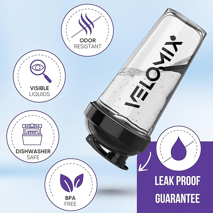 -4 PACK- 28 oz Protein Shaker Bottle for Protein Mixes - 4x Wire Whisk | Leak Proof Shaker Cups for Protein Shakes | Protein Shaker Bottle Pack | Protein Shake Cup (Clear Set)