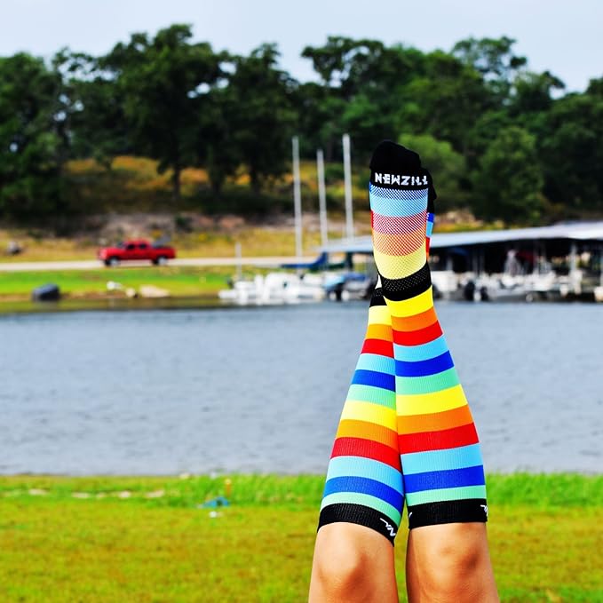 NEWZILL Medical Compression Socks for Women & Men Circulation 20-30 mmHg, Best Support for Running Athletic Cycling Nursing Travel Work and Fitness