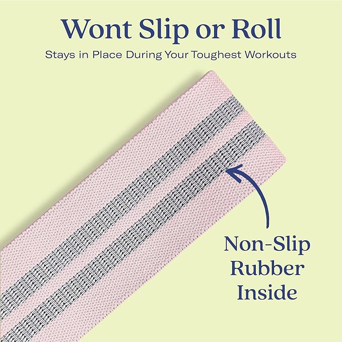 ALTA Booty Bands for Women - Premium Non-Slip Fabric Resistance Bands for Working Out - Cloth Resistance Bands for Legs, Fabric Exercise Bands, Leg Bands for Working Out Women, Looped Hip Bands Set