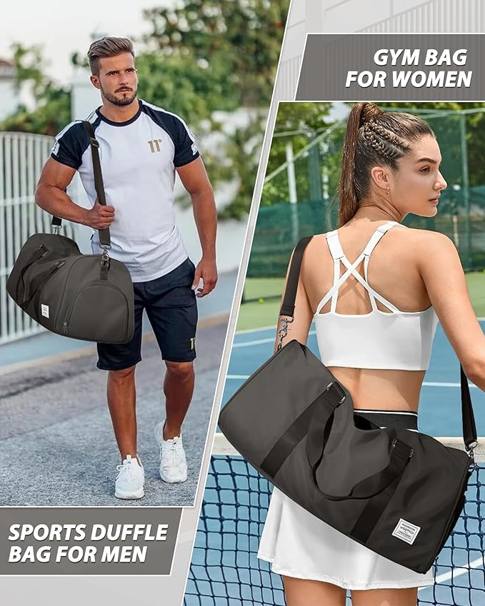 Gym Bag Womens,Travel Duffel Carry on Bag Sport Tote Bag Weekend Overnight Bag