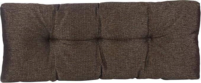 Klear Vu The Gripper Omega Non-Slip Tufted Bench Cushion for Indoor Furniture, Entryway Storage, Bay Window, Corner Nook or Piano Seat, 35 Inches, 05 Chestnut