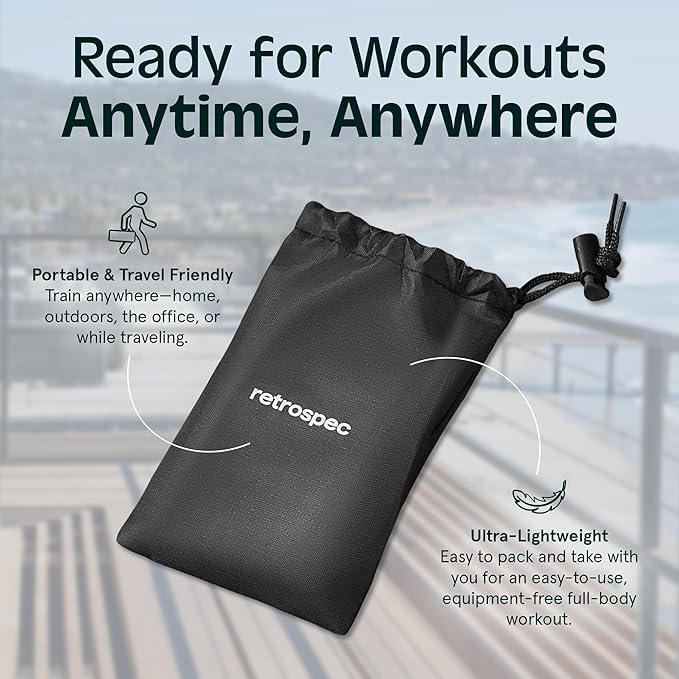 Retrospec Activate Resistance Loop Band Set for Working Out, Home Fitness, Toning, Stretching & Exercise - Lightweight & Portable for Men & Women