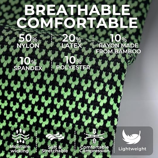 NeoTech Care Elbow Support Brace - Breathable - Men, Women, Right or Left (Green Color, Size S, 1 Pair)