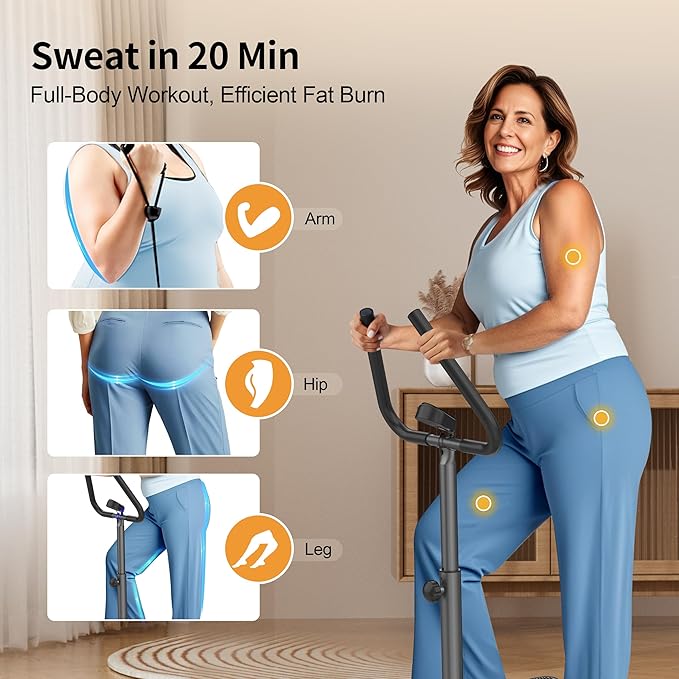 Stepper Machine with Resistance Bands, Mini Stepper with 300LBS Weight Capacity, Twist Stepper for Full Body Workout, Adjustable Step Height, Smooth and Quiet, Step Machine for Men Women