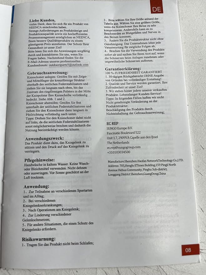 NEENCA Knee Brace for Knee Pain Relief, Compression Knee Support with Side Stabilizers & Patella Pad. Medical Knee Sleeve for Meniscus Tear, ACL,Arthritis,Joint Pain,Injury Recovery,Circulation,Sports