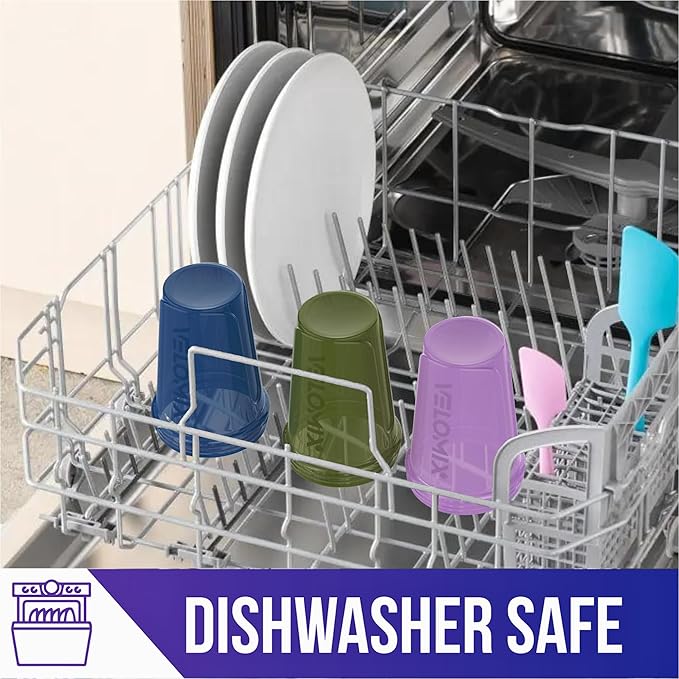 -6 PACK- Shaker Cups for Protein Shakes 20 oz - 6x Wire Whisk | Leak Proof Protein Shaker Bottle for Protein Shakes, Shaker Bottle Pack for Pre & Post Workout, Shaker Cup (Muted Contrast)