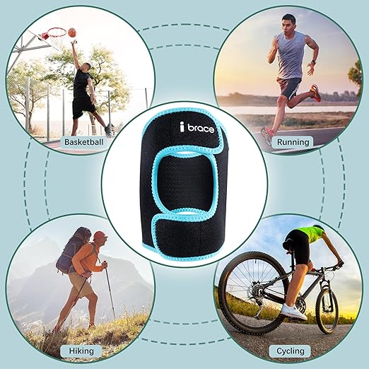 Compression Adjustable Knee Brace, Dual Patella Tendon Support Strap for Pain Relief, Arthritis, Tendonitis, ACL, Non-Slip Knee Suppport for Running, Cycling, Hiking, Soccer, Basketball,