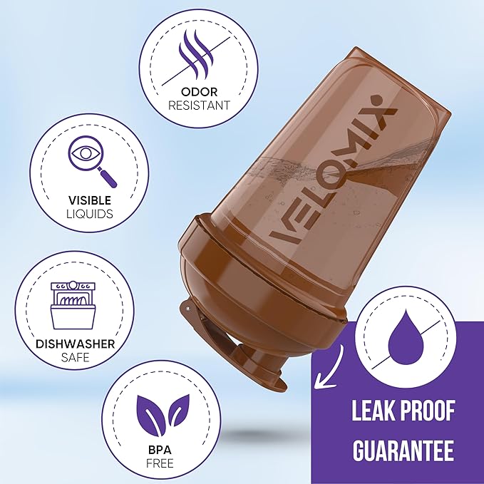 -6 PACK- Shaker Cups for Protein Shakes 20 oz - 6x Wire Whisk | Leak Proof Protein Shaker Bottle for Protein Shakes, Shaker Bottle Pack for Pre & Post Workout, Shaker Cup (Mood Tones)