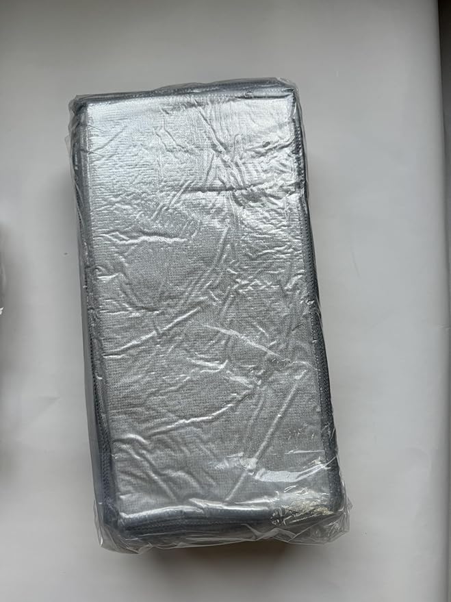 Microfiber Cleaning Cloth Grey-50Pcs (13x13 inch) 2100 Series Ultra Soft Highly Absorbent Rags for Cleaning, Reusable and Lint Free Cleaning Towels for Housekeeping-Machine Wash (Gray)