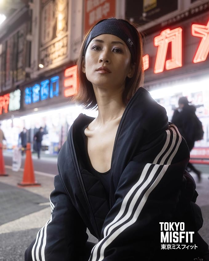 Tokyo Misfit - Japanese Headbands for Men & Women, Sweat Band, Workout, Yoga, Fashion, Running, Sports, Basketball, Bandana