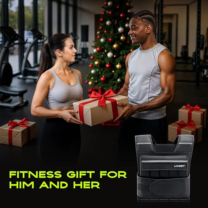 Adjustable Weighted Vest for Men Women, 20lb 30lb 45lb 60lb Weight Vest with 20 Removable Weights, Heavy Duty Running Vest with Reflective Strips for Walking Strength Training Calisthenics