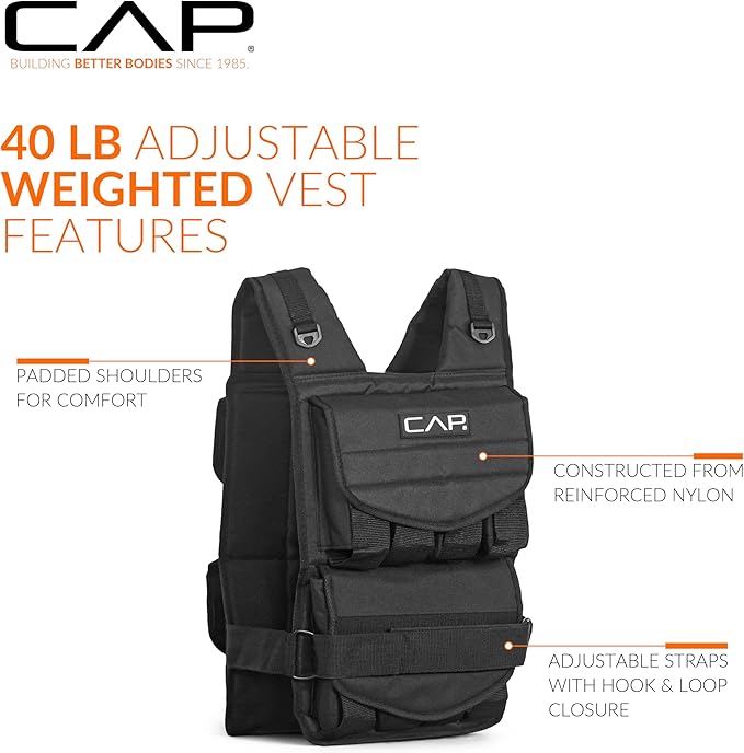 CAP Barbell Adjustable Weighted Vest | Various Sizes
