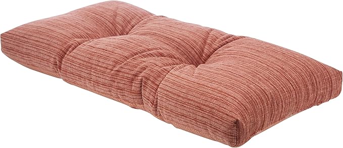 Klear Vu Corner Nook or Piano Seat Omega Non-Slip Tufted Bench Cushion for Indoor Furniture, Entryway Storage, Bay Window, 30 Inches, 20 Clay