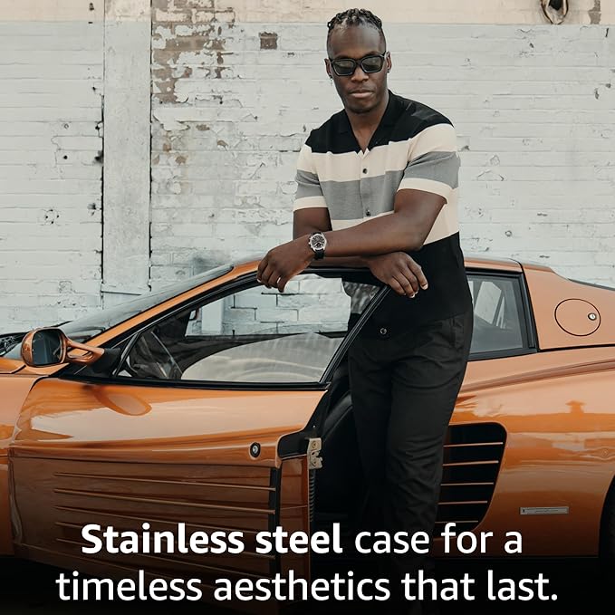 pininfarina Sport Sintesi Smart Watch, Heart Rate Monitoring, Fitness Tracker, FKM Strap, Sleep Monitoring, GPS Tracker, 30-Day Battery Life, Android & Apple Compatible