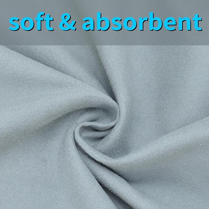 MOONSMILE 2 Pack Hot Yoga Mat Towels with Grip Dot,Yoga Mat Towels for Hot Yoga Non Slip,Soft Suede Microfiber Cover,Absorbent Pilates Exercise Accessories