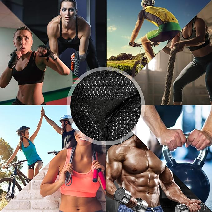 Full Fingers Workout Gloves for Women & Men - Gym Gloves with Extra Grip Foam Padding & Anti-Slip for Fitness, Training & Cycling