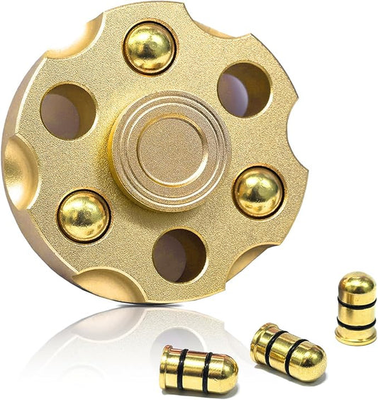 Alloy Metal Fidget Spinners,High-Speed Bearing & Weight Adjustable,Stress Relief Fidget Toys Adults (Gold)