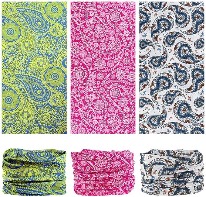 Neck Gaiter Headband Headwear Head Wrap Face Mask Magic Scarf Bandana for Men and Women