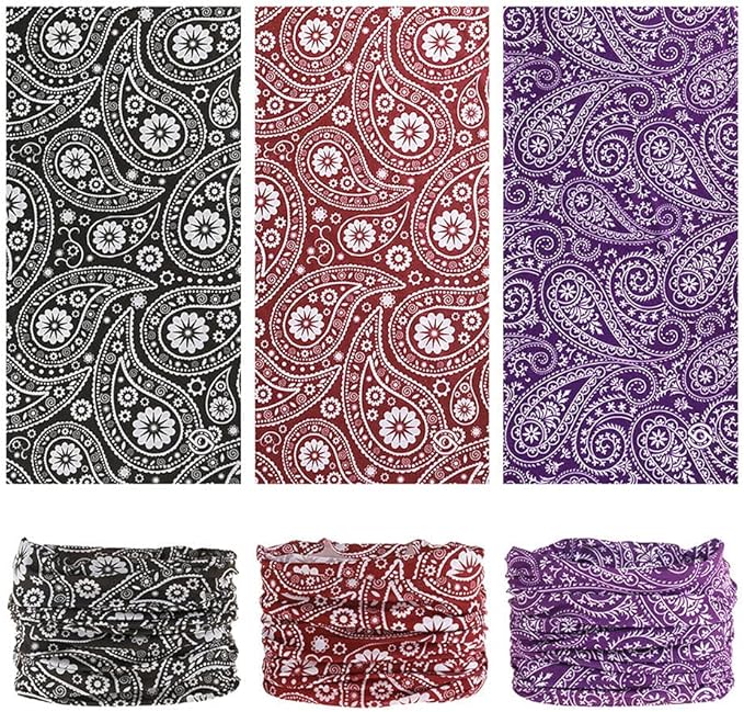 Headband Neck Gaiter Head Wrap Headwear Face Mask Magic Scarf Bandana for Men and Women