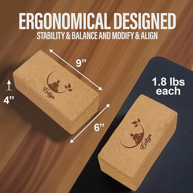 Personalized Yoga Blocks 2 Pack with Custom Design, Yoga Blocks for Women, Exercise blocks Yoga Blocks Soft Non-Slip for Pilates, Meditation, Custom Yoga Accessories