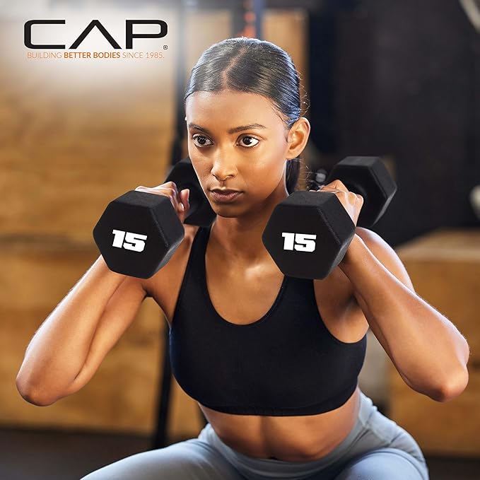 CAP Barbell Neoprene Dumbbell Weights Pairs & Sets | Multiple Colors