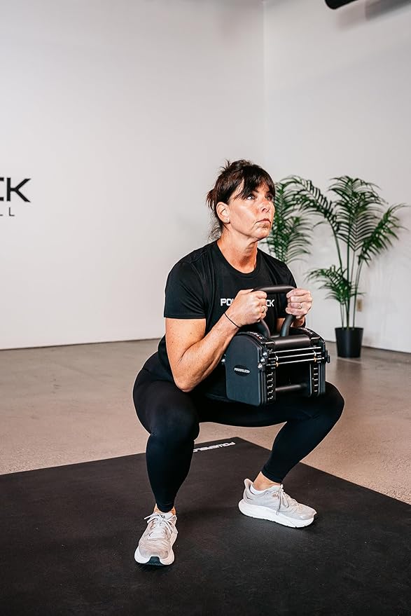 PowerBlock Pro Series Kettlebell Handle – Compatible Pro Series Dumbbells, Strength Training Accessory, for Home Gym & Commercial Use, Workout Equipment, Black