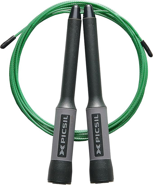 PICSIL - Sphinx Rope | 360° Spin Jump Rope | Dual Bearing System | Fast & Lightweight for Fitness, Cross Training Boxing | Adjustable Cable| Double Rolling |