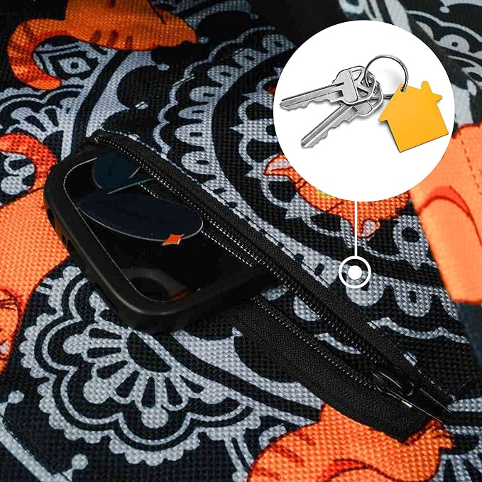 Fashion Printed Yoga Mat Bag with Large Side Pocket & Zipper Pocket Long Tote Yoga Bag Fit Most Size Mats - Holds More Yoga Accessories