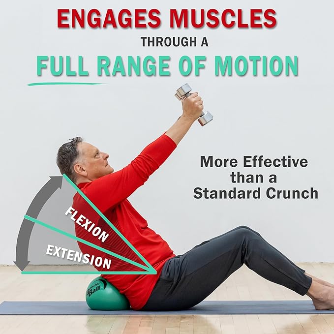 The Original 9 inch Pilates Ball for Abs, Core & Back, Core Training Ball, Small Crunch Exercise Ball, Includes 5 Streaming Videos + Core Training/Bun & Thighs DVD or Without DVD