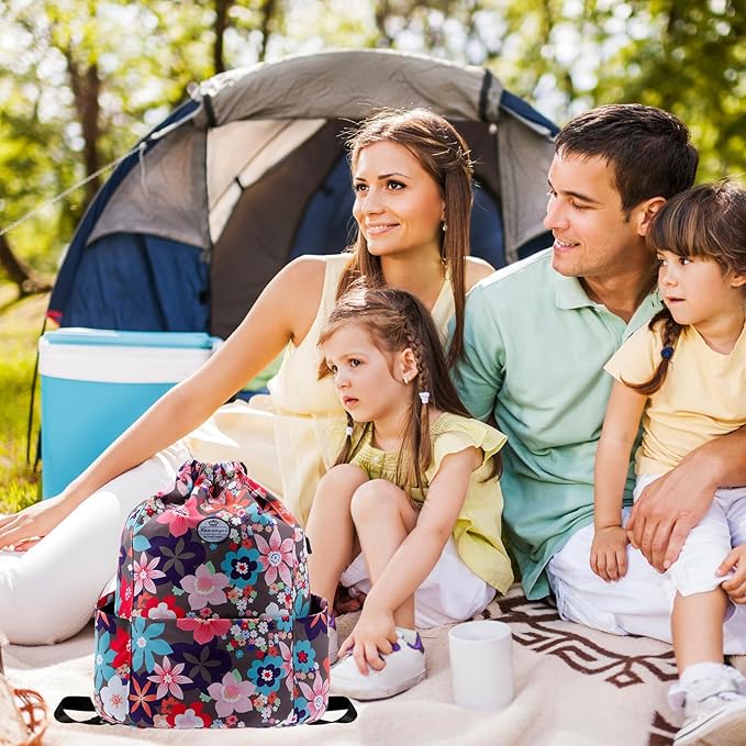 HUA ANGEL Drawstring Backpack Bag, Sport Gym Sackpack Lightweight Small Gym Bag for Men Women Pull String Sport Beach Bag