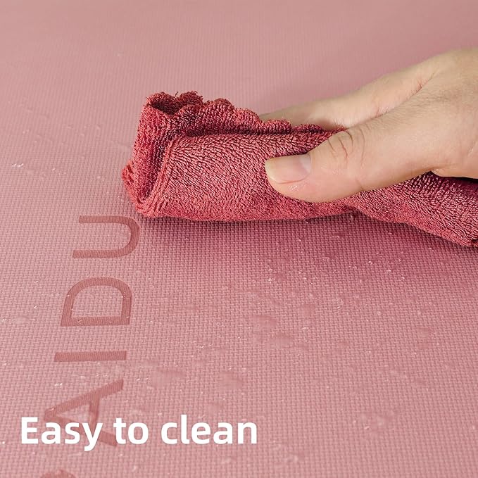 Yoga Mat Non Slip Anti-tear,extra thick-2/5 inch(10MM)High Resiliency Professional POE Yoga Mats for Women Men Kids,72"x24"inch,Workout, Yoga, Pilates and Floor Exercise, with Carrier Strap