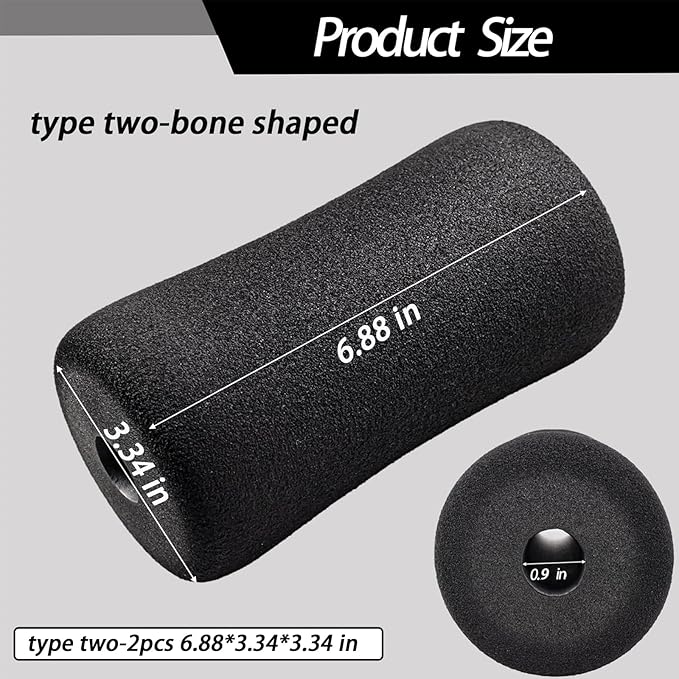 Foot Foam Padding(6.88 * 3.34 * 3.34 in), High Density Pads on Inversion Table, Workout Bench, Sits Ups Replacement Parts, Home Gym Accesories