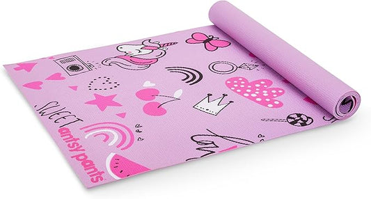 Antsy Pants Kids Yoga Mat - Yoga Mat for Kids, Yoga Mats for Home Workout, Travel Yoga Mat, Yoga Mat Non Slip, 60” x 24”, 3mm Free of Toxic Phthalates
