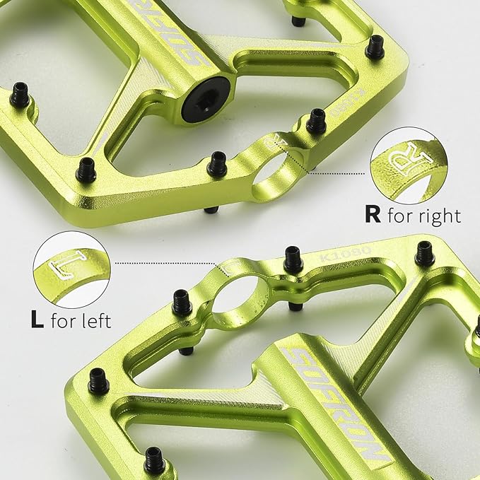 MTB Bike Pedals, Lightweight Bicycle Pedals for BMX/MTB -Universal Lightweight Aluminum Alloy Platform Pedal