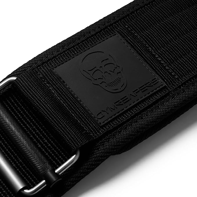 Gymreapers Quick Locking Weight Lifting Belt for Men Gym Belt for Powerlifting Deadlift Belt with 4 Inch Neoprene Metal Buckle Back Support Weightlifting Belt Women