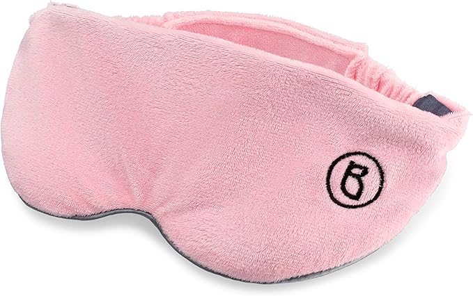 BARMY Weighted Sleep Mask for Women (0.8lb/13oz, 4 Colors) Weighted Eye Mask for Sleeping, Eye Cover That Blocks Out Light to Help Relaxation and Night Sleep, Comfortable Blackout Sleeping Mask, Pink